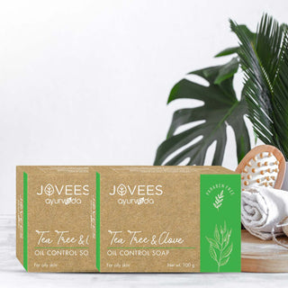 Jovees Tea Tree & Clove Oil Control Soap