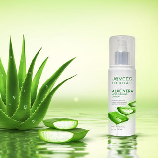 Jovees Aloe Vera Moisturising Lotion With Sandalwood | Oily, Sensitive Skin