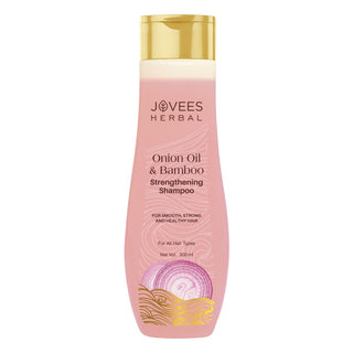 Jovees Red Onion Oil & Bamboo Strengthening Shampoo | For Strong hair