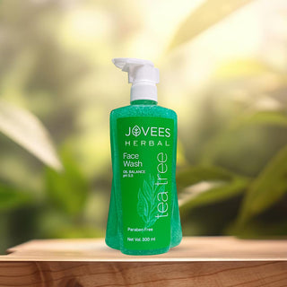 Jovees Tea Tree Oil Control Face Wash | Oily & Acne Prone Skin