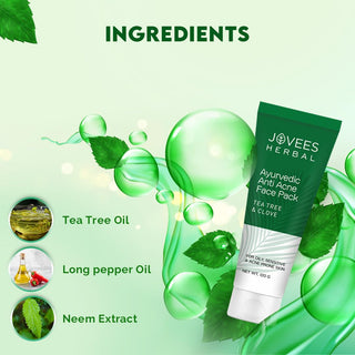 Jovees Antiseptic Anti Acne Face Pack With Tea Tree & Clove Extract