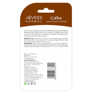 Jovees Coffee Exfoliating Lip Scrub | Reduces Pigmentation