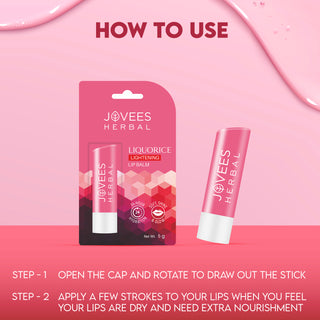 Jovees Liquorice Lip Lightening Gloss Lip Balm