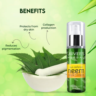 Jovees Sun Defence Neem Skin Toner | Prevents Dry Skin | Pore Tightening