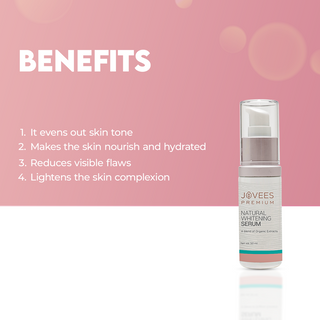 Jovees Premium Natural Whitening Serum | Clarifies & Hydrates