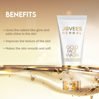 Jovees Ultra Radiance Gold Face Wash | Nourishes | All Skin Types