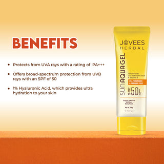 Jovees Sun Aqua Gel SPF 50 PA+++ | Oily & Combination Skin