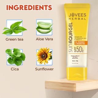 Jovees Sun Aqua Gel SPF 50 PA+++ | Oily & Combination Skin