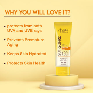 Jovees Sun Guard Lotion SPF 60 PA+++ Broad Spectrum | Matte Lotion