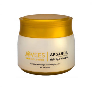 Jovees Argan Oil Hair Spa Masque | With Moroccan Argan Oil and Jojoba Oil | Gives Shiny and Smooth Hair | For All Hair Types