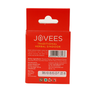Jovees Traditional Dry Sindoor | Bright, Long Lasting & Natural
